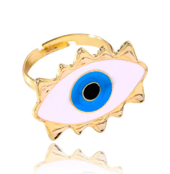 Bohemian Evil Eye & Heart Statement Rings.