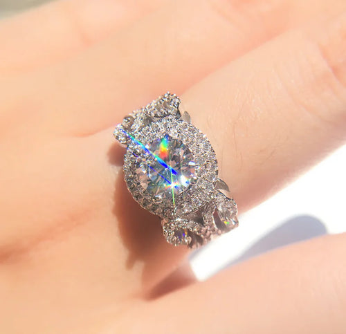Celestial Sparkle Engagement Ring